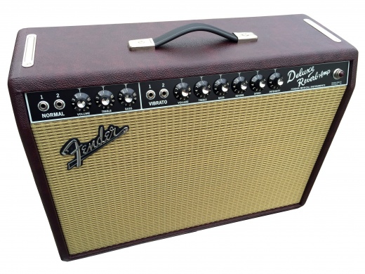 FENDER - DELUXE REVERB '65 RI Ltd Wine Red  - photo n 1