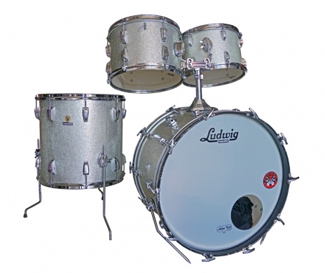 LUDWIG  - VINTAGE '66 SILVER SPARKLE - photo n 1