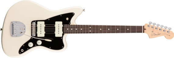 FENDER  - JAZZMASTER AMERICAN PRO OLYMPIC WHITE - photo n 2