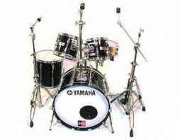 YAMAHA  - RECORDING CUSTOM SOLID BLACK VINTAGE