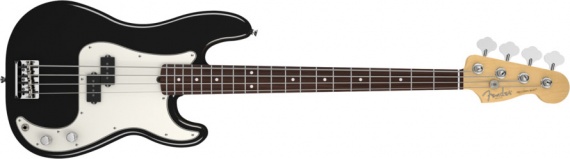 FENDER - PRECISION BASS AMERICAN STD BLACK - photo n 1